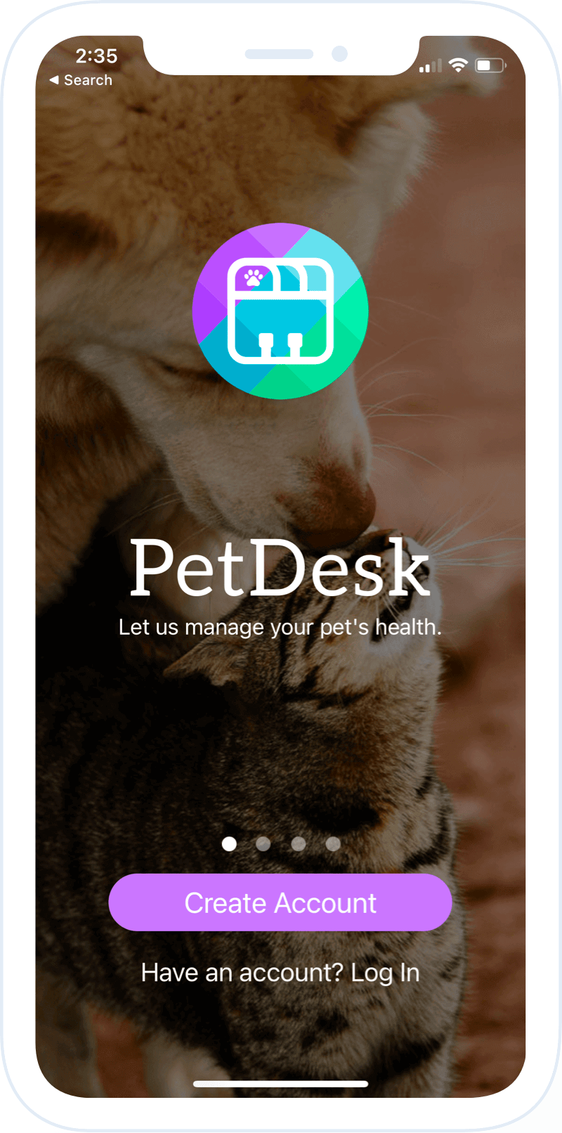 PetDesk Mobile app